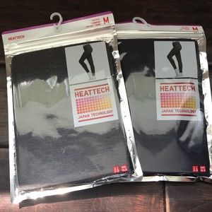 Uniqlo Heattech Leggings - Gray and Navy